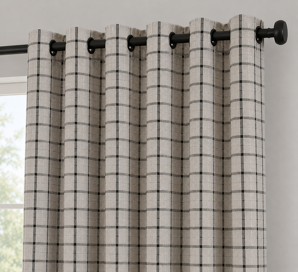 Madison Park Salford Rod Pocket Light-Filtering Single Curtain Panel 50 x 84