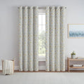 Eclipse Dutchess Botanical Grommet Top 100% Blackout Single Curtain Panel 50 x 63