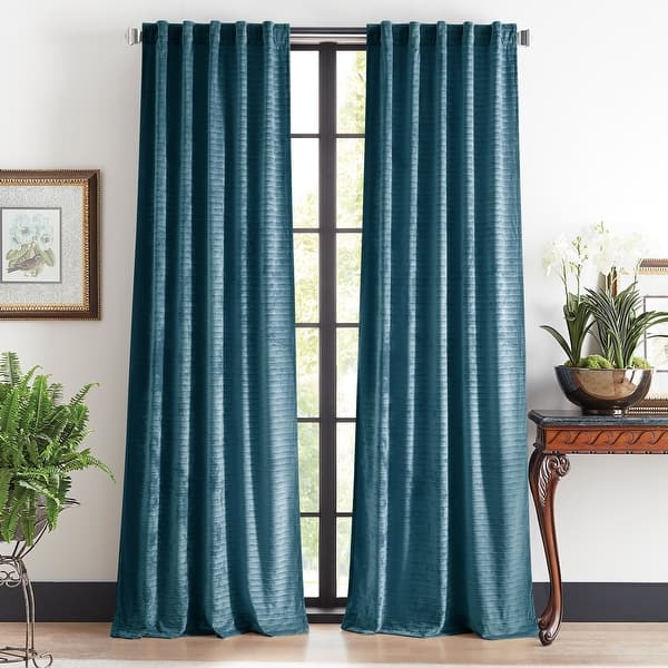 Martha Stewart Wave Embossed Curtain Panel 37 x 95