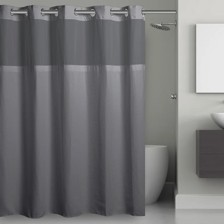 Hookless Waffle Shower Curtain