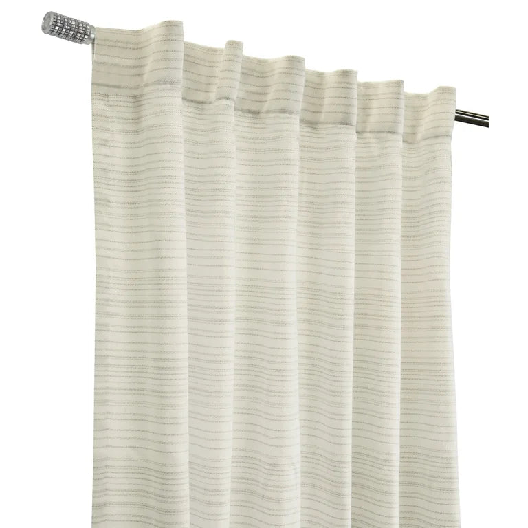 Habitat Austin Light Filtering Dual Header Curtain Panel 52 x 95 in Linen
