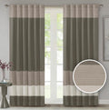 Madison Park Window Curtain Single Panel Faux Silk 84x50
