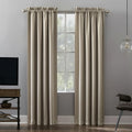 Sun Zero Malmo 1-Piece Theater Grade Extreme 100% Blackout Rod Pocket Curtain Panel, 52"X63"